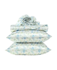 Laura Ashley Printed Satin Edwina 4-Pc. Sheet Set