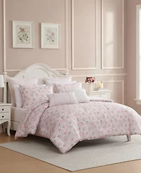Laura Ashley Pamelas Posies Reversible 5-Pc. Comforter Set, Twin