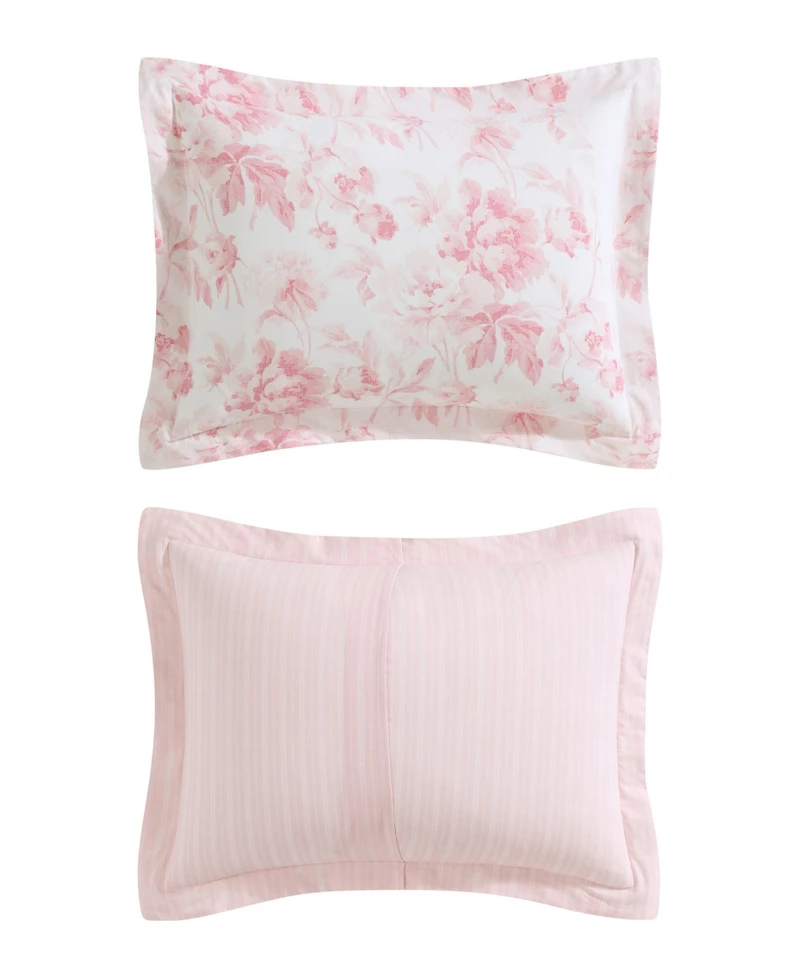 Laura Ashley Anja Textured Toile 3-Pc. Comforter Set