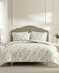 Laura Ashley Walled Garden 3-Pc. Comforter Set, King