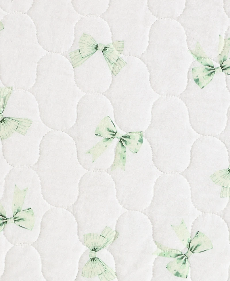 Laura Ashley Bouncy Bows Reversible 2-Pc. Quilt Set, Twin