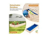 Slickblue Outdoor Play Pretend Kitchen with Detachable Sandbox and Removable