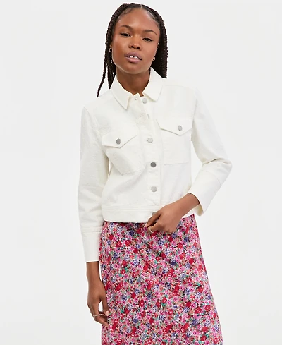 Liverpool Los Angeles Women's Cropped Embroidered Jacket