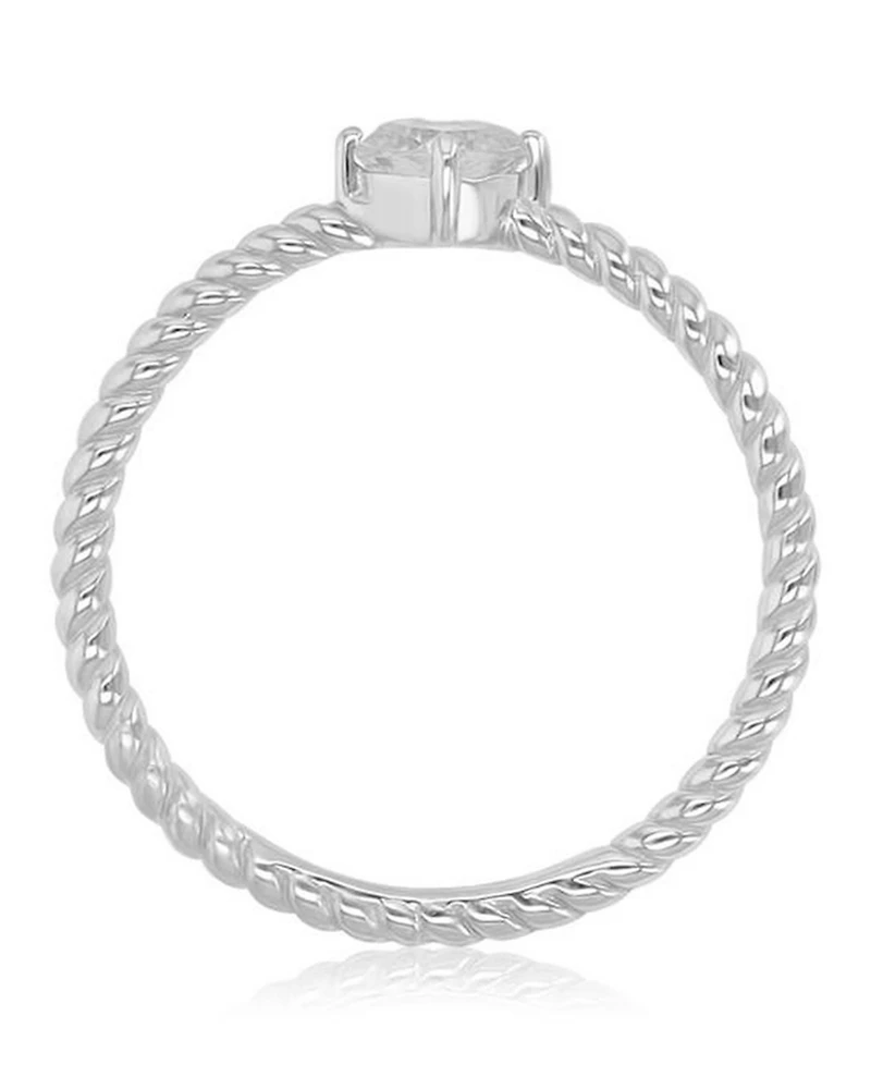 Macy's Black Cubic Zirconia Heart, Flower & Cushion Cut Ring 14k Yellow Gold Over Sterling Silver