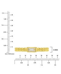 Macy's Cubic Zirconia Ring in 14k Yellow Gold Over Sterling Silver