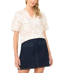 Vince Camuto Womens Short Sleeve Top