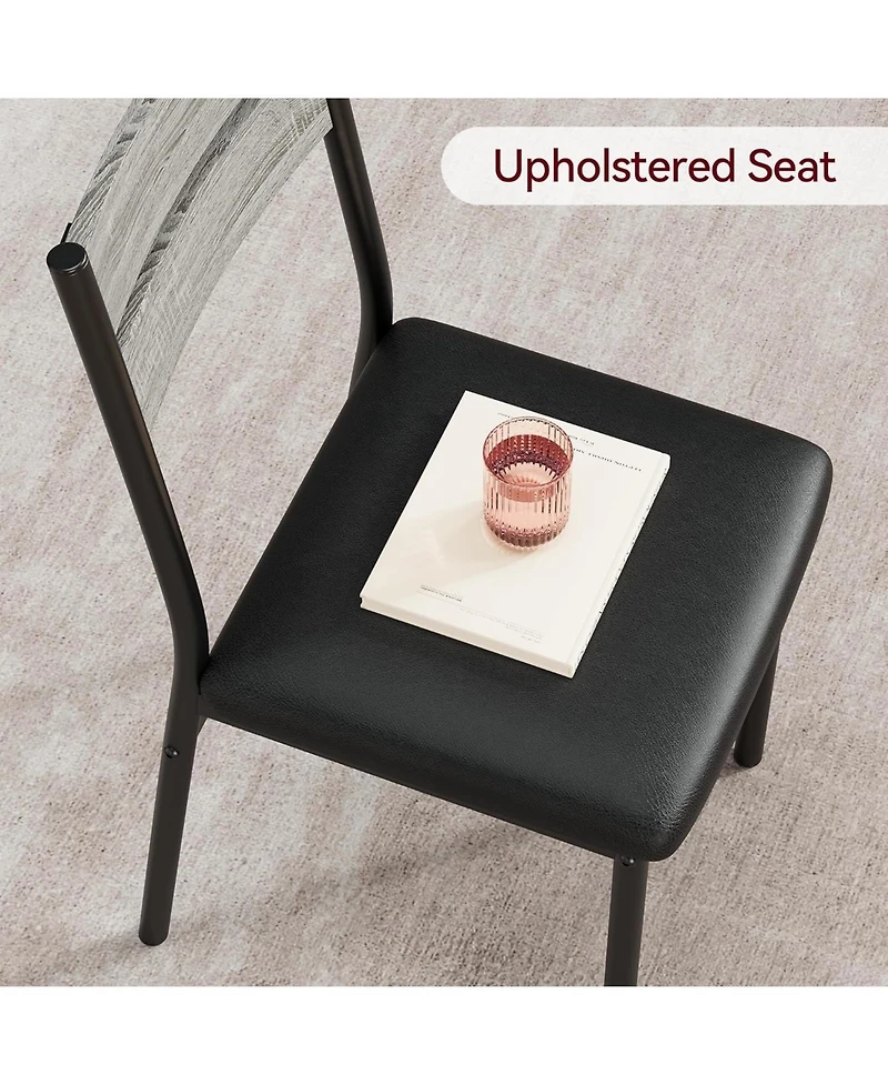 gaomon Dining Table Set for 4, Small Square Table and Chairs, 5 Piece Kitchen and Dining Set for Compact Spaces