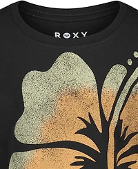 Roxy Girls' 7-16 Hibiscus Print Oversized T-Shirt