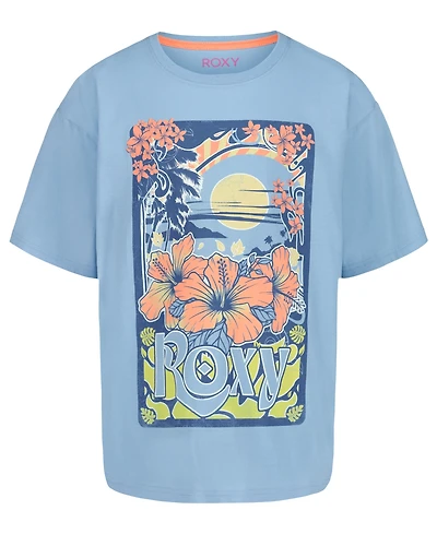 Roxy Girls' 7-16 Graphic Print Oversized T-Shirt
