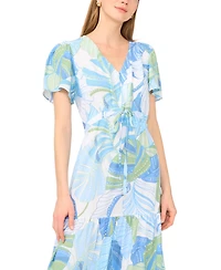 Vince Camuto Women's V-Neck Tiered Maxi Dress