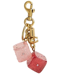 Coach Resin Split Key Dice Bag Charm