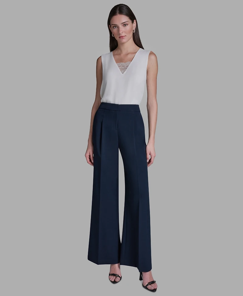Bcbg Women's High Rise Wide Leg Pants
