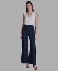 Bcbg Women's High Rise Wide Leg Pants