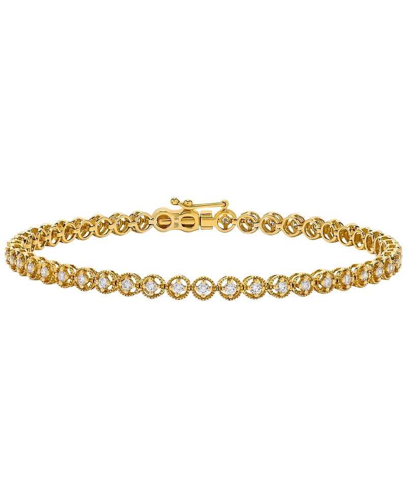 Macy's Diamond (1 ct. t.w.) Bracelet in 14k Yellow Gold