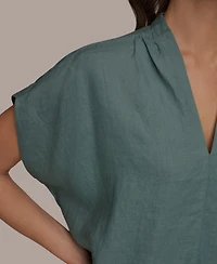 Donna Karan Weekend Women's V-Neck Top