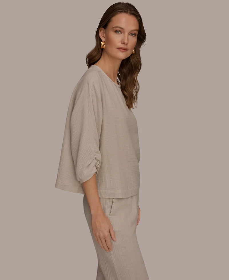 Donna Karan Weekend Women's Boat Neck Blouse
