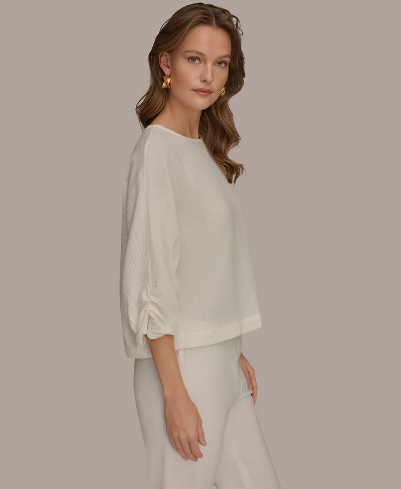 Donna Karan Weekend Women's Boat Neck Blouse