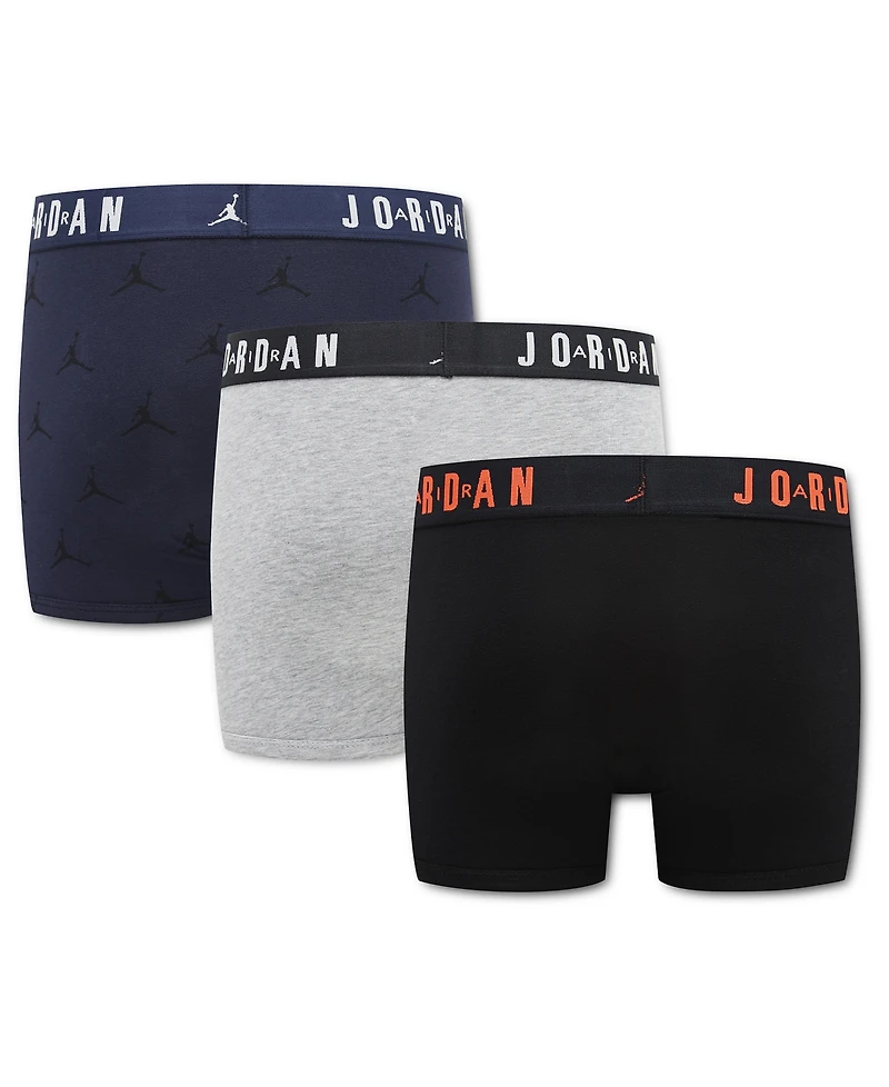 Jordan Boys' 8-18 Essentials Flight Boxer Briefs, 3-Pack