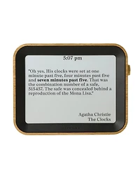 Uncommon Goods Literary Quote Digital Desk Clock, Large
