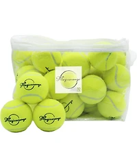 Pack of 30 Advanced Training Tennis Balls for Beginners Practice Balls with Durable Felt and Mesh Carrying Bag for All Court Play