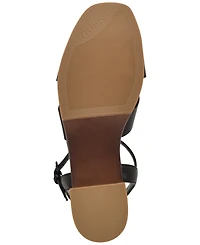 Guess Women's Qeelin Criss-Cross High Block Heel Platform Sandals