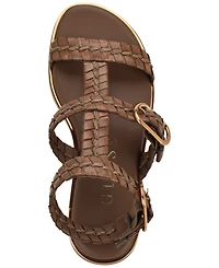 Guess Women's Lylnet Woven Gladiator Flat Sandals