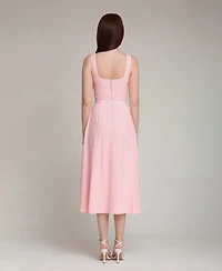 Avec Les Filles Women's Gingham Checkered Midi Dress