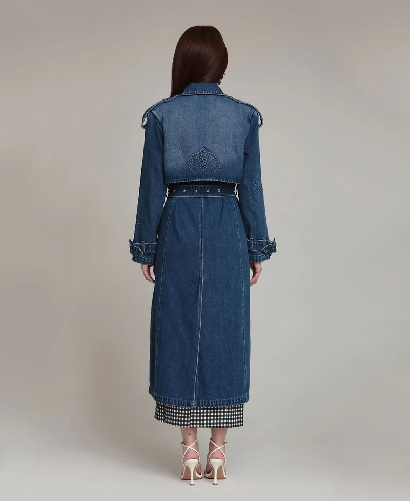 Avec Les Filles Women's Long-Sleeve Oversized Dress