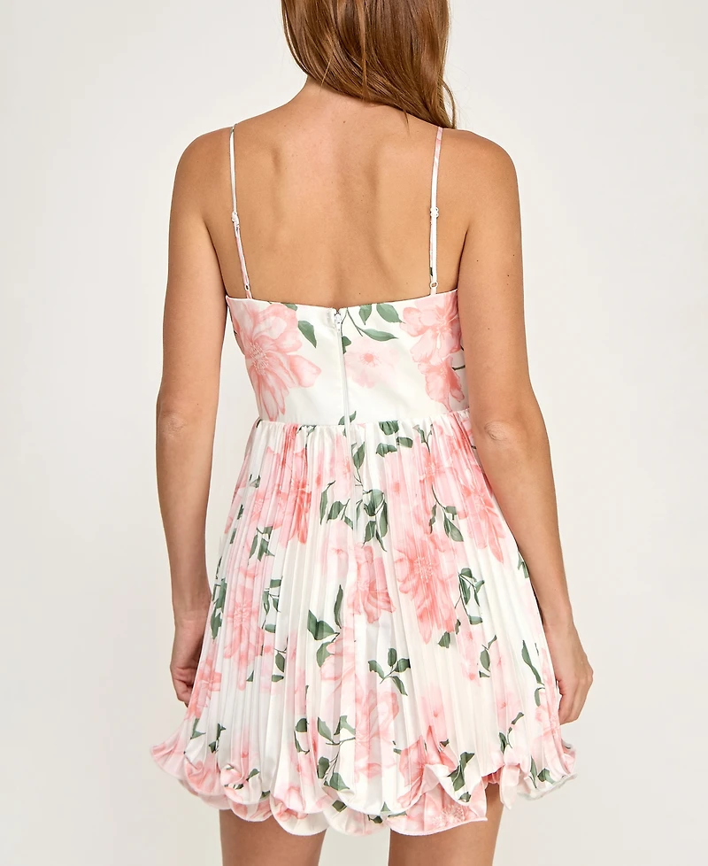 Seni & Cade Junior's Pleated Floral Dress