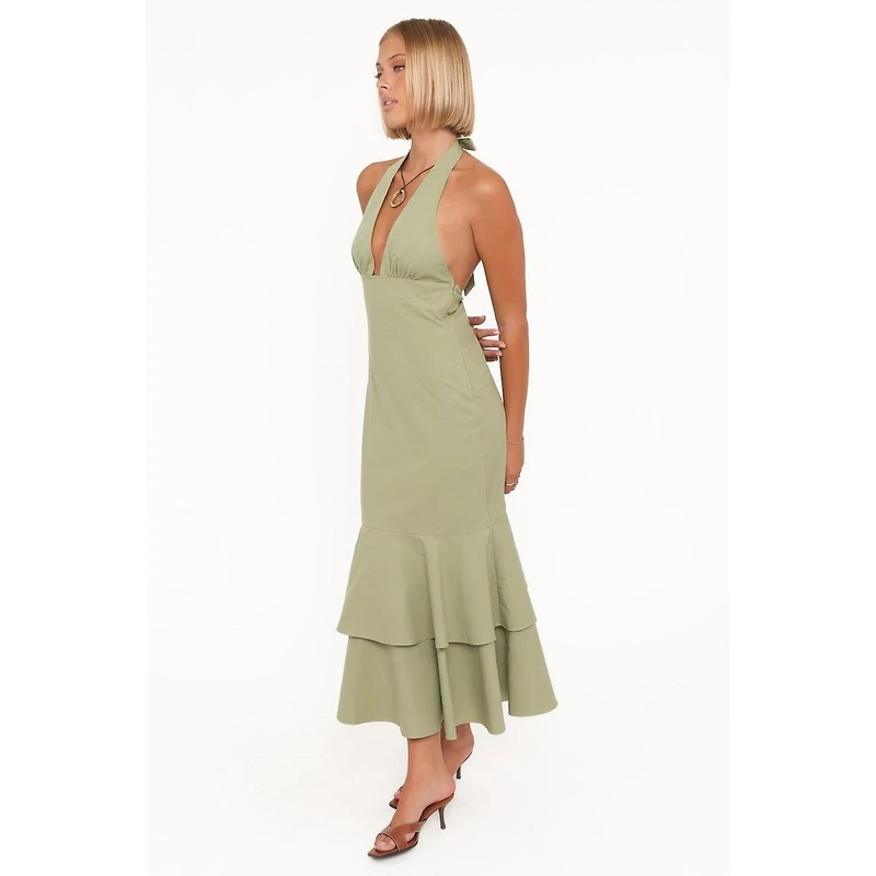 Petal and Pup Women's Robyn Halterneck Maxi Dress