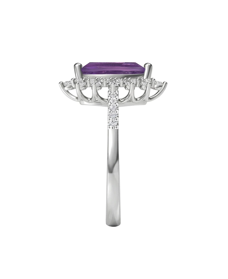 Macy's 3-Pc. Amethyst (3 ct. t.w.) & Lab Grown White Sapphire (1-7/8 Ring, Earring Necklace Sterling Silver (also Other Gemstones)