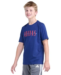 adidas Boys' 8-18 Soccer Short-Sleeve Crewneck T-Shirt