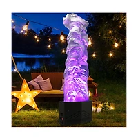 Artudatech 150W Safe Led Flame Effect Light, 4ft Realistic Fire with Rgb Colors & Dmx Control for Party & Home Decor