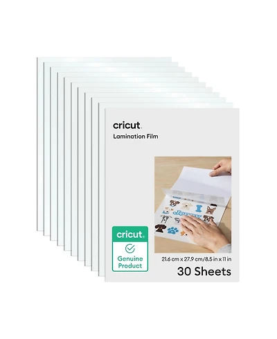 Cricut 8.5 in x 11 in Lamination Film Sheets 30 Count