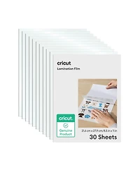 Cricut 8.5 in x 11 in Lamination Film Sheets 30 Count