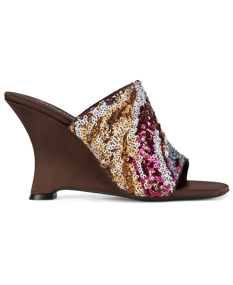 Jeffrey Campbell Women's Wedge Heel Sequin Sandals