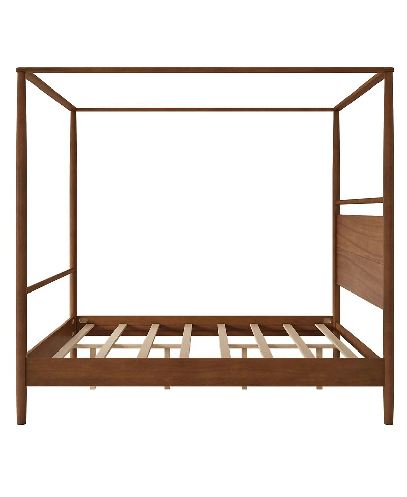 Streamdale Furniture Solid Wood Canopy Bed Frame, Queen