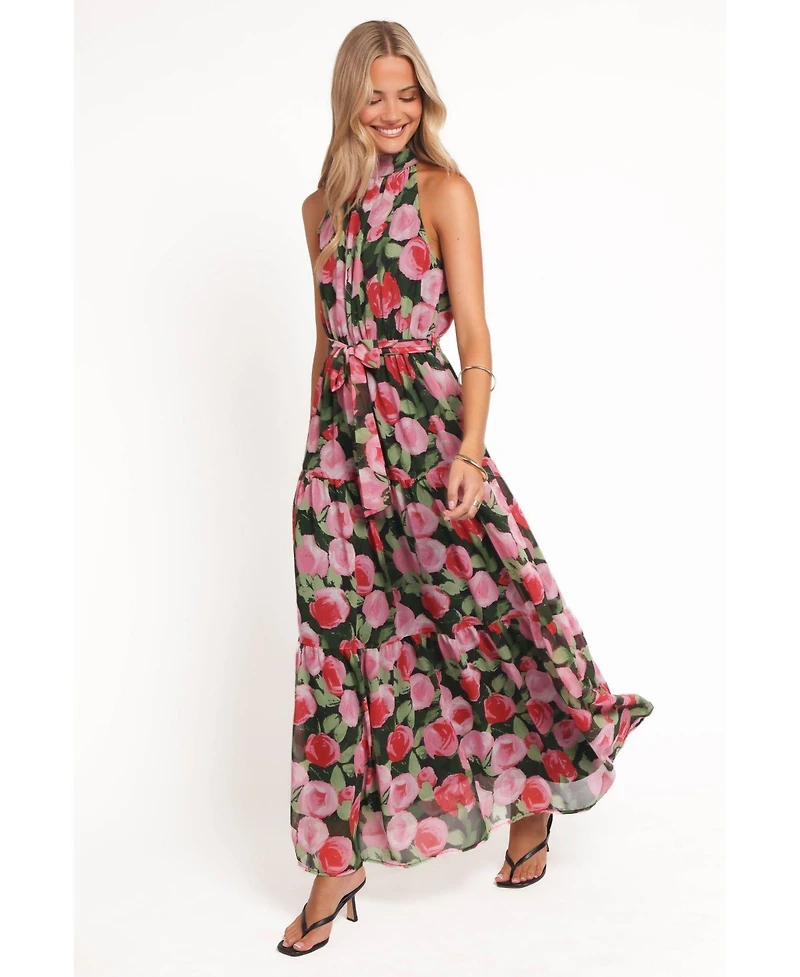 Petal and Pup Women's Caroline Maxi Halter Dress