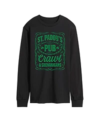 Airwaves Men's Instant Message St. Paddy's Pub Crawl Long-Sleeve Graphic T-Shirt