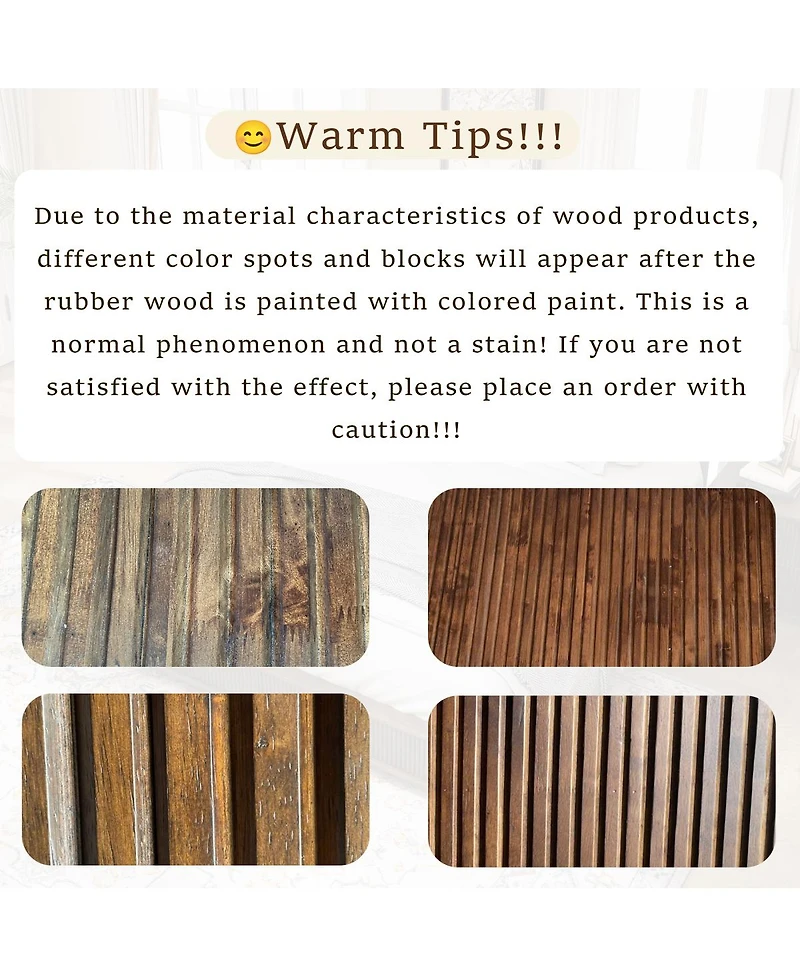 Streamdale Furniture Solid Walnut King Platform Bed Frame - No Box Spring Needed