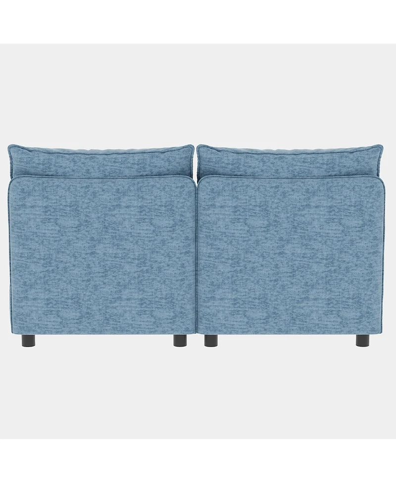 Streamdale Furniture Love Seat Couch with Chaise and Storage for Small Spaces