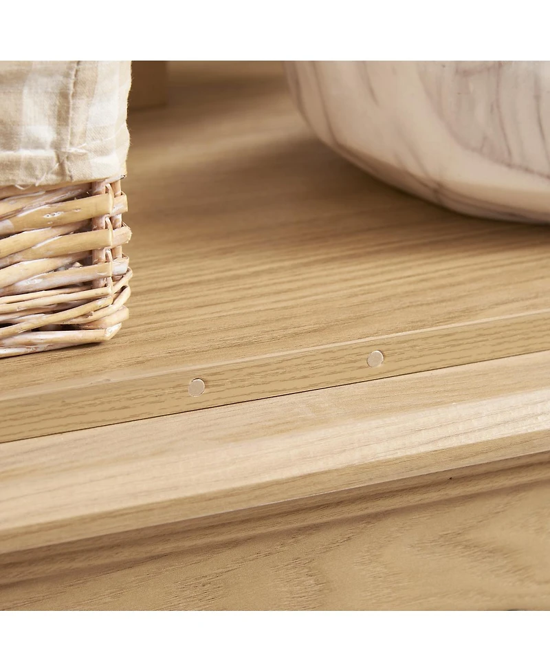 Streamdale Furniture Lighted Curio Cabinet with Adjustable Shelves, 2 Doors, 1 Drawer