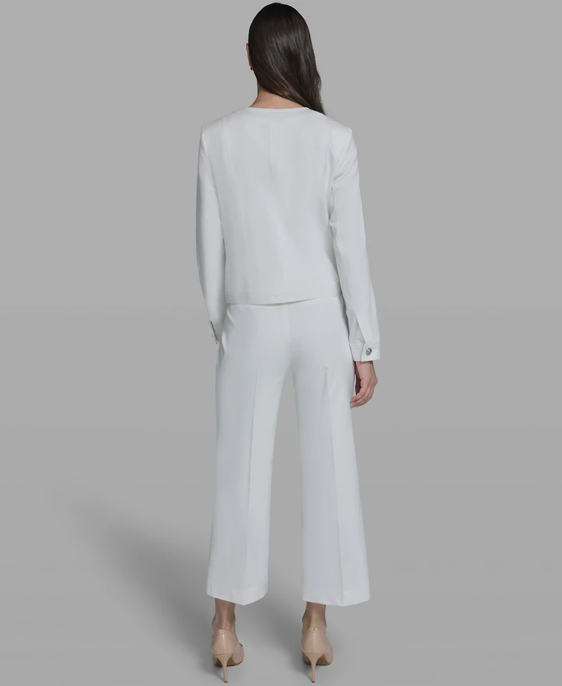 Karl Lagerfeld Paris Women's Bow Pocket Jacket