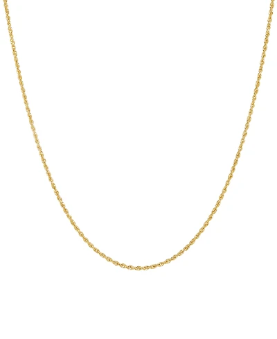 Macy's Solid Rope Chain Necklace in 14k Yellow Gold