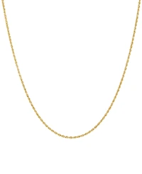 Macy's Solid Rope Chain Necklace in 14k Yellow Gold