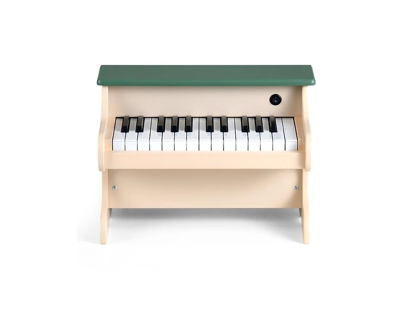 Slickblue Wooden 25-Key Digital Piano Toy for Kids with Music Stand