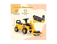 Slickblue Toddler Push Ride-On Car with Adjustable Roller and Storage