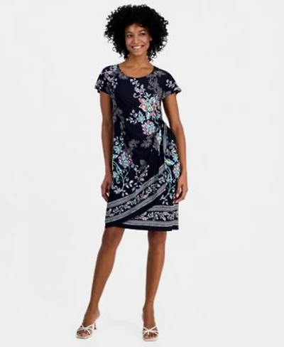 Robbie Bee Womens Mini Sarong Dress