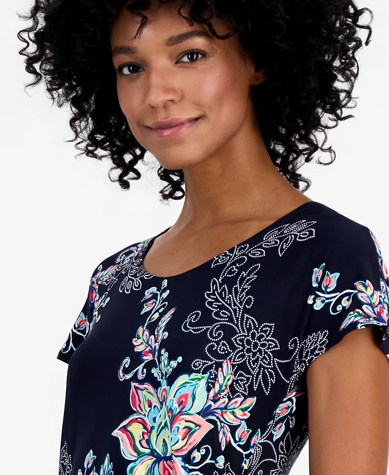 Robbie Bee Women's Mini Sarong Dress