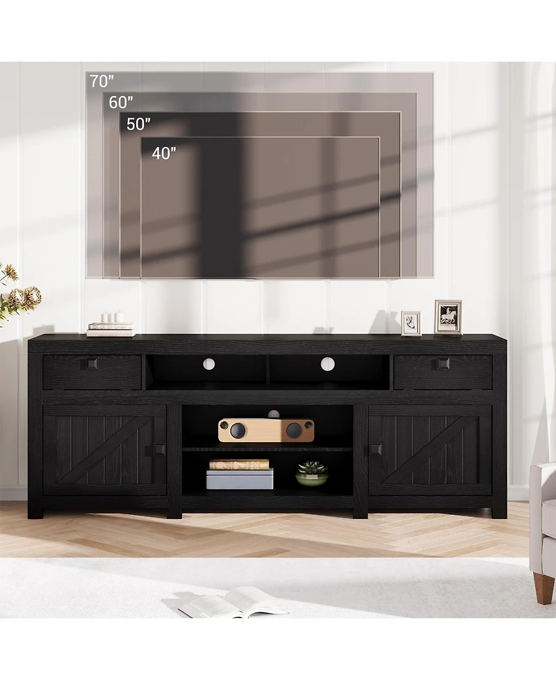 gaomon Farmhouse Tv Stand for Tv Up to 80 Inches